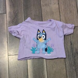 Bluey Purple Short Sleeve Graphic Tee Girls Size S